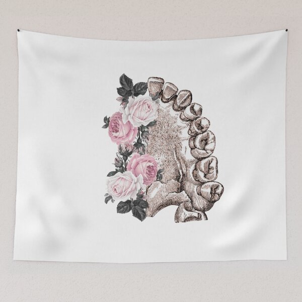Item preview, Maxilla with light pink roses - Dental designed and sold by guaka-molly.
