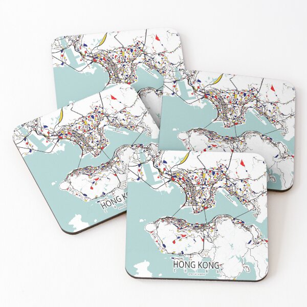 Item preview, Hong Kong City Map of China - Mondrian designed and sold by deMAP.