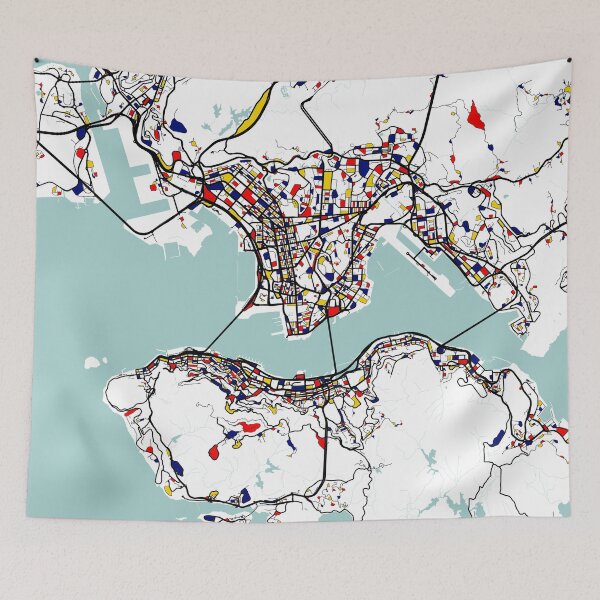 Item preview, Hong Kong City Map of China - Mondrian designed and sold by deMAP.