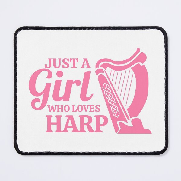 Item preview, Just a girl who loves Harp Music lover Gift Idea designed and sold by vicoli-shirts.