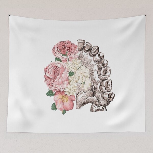 Item preview, Maxilla with pink flowers - Dental designed and sold by guaka-molly.