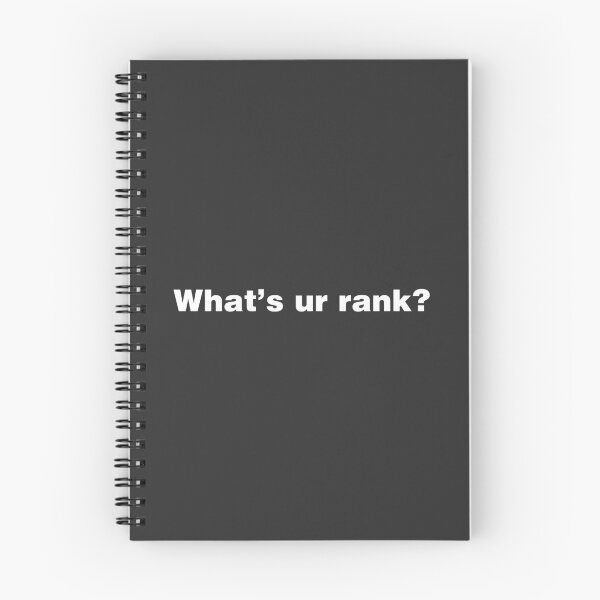 Item preview, What's Ur Rank designed and sold by ShopBornSinner.