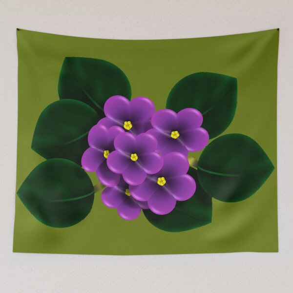 Item preview, Bouquet of African Violets with their Deep Green Foliage designed and sold by Sheila Pressley.