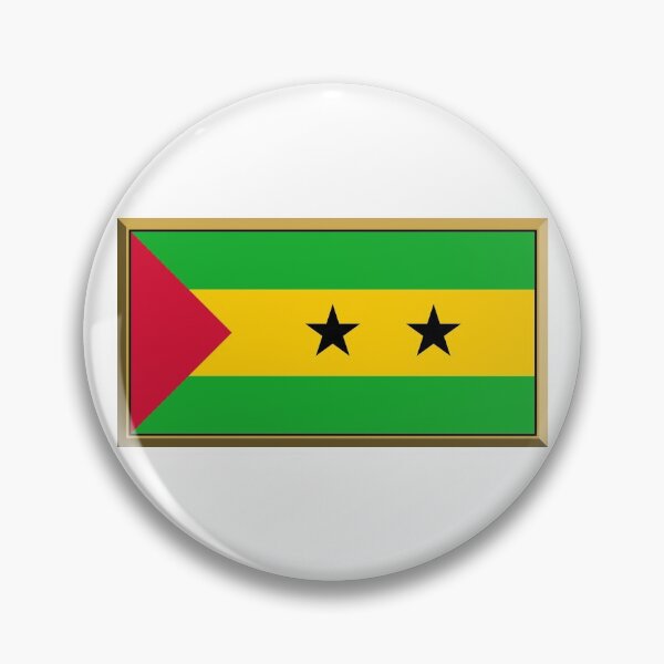 Item preview, SAO TOME and PRINCIPE Flag Gifts, Masks, Stickers & Products (GF) designed and sold by mpodger.