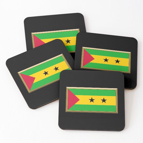 Item preview, SAO TOME and PRINCIPE Flag Gifts, Masks, Stickers & Products (GF) designed and sold by mpodger.