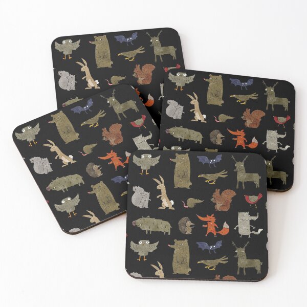 Item preview, Silly forest animals pattern designed and sold by solarwind559.