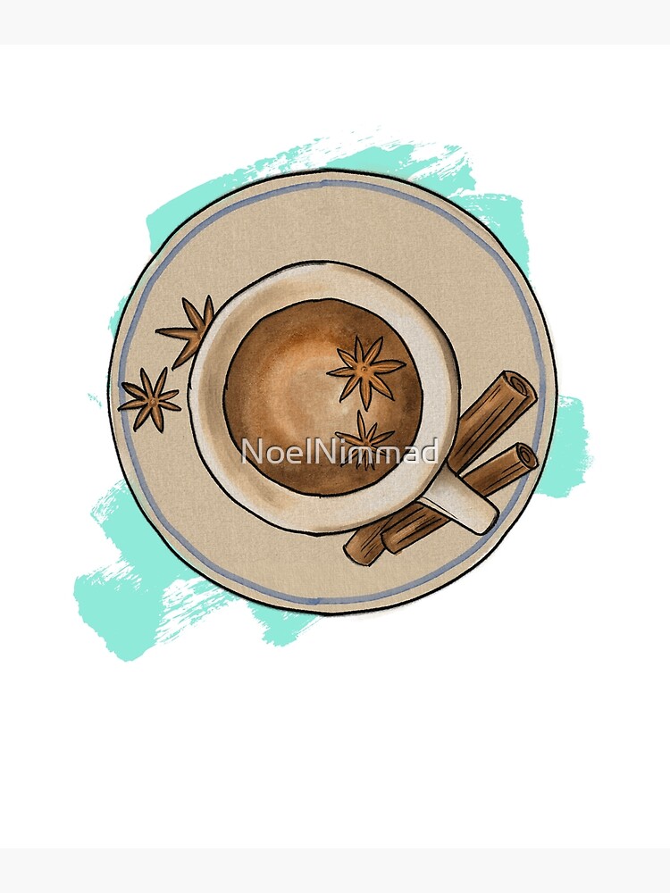 "Chai tea drawing" Poster for Sale by NoelNimmad Redbubble