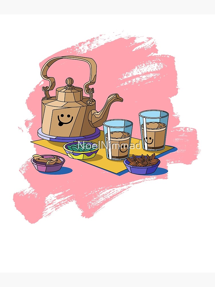 Cutting Masala Chai Kettle Tea Indian Street Food Culture Art Print by The  Aesthetic Shop