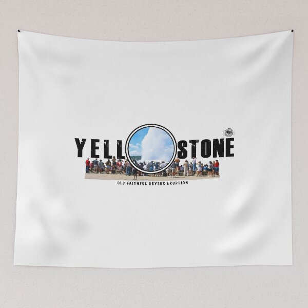 Item preview, Crowd Watching Old Faithful Geyser Erupt, Yellowstone National Park  - geyser designed and sold by SmyrnaBuffalo.