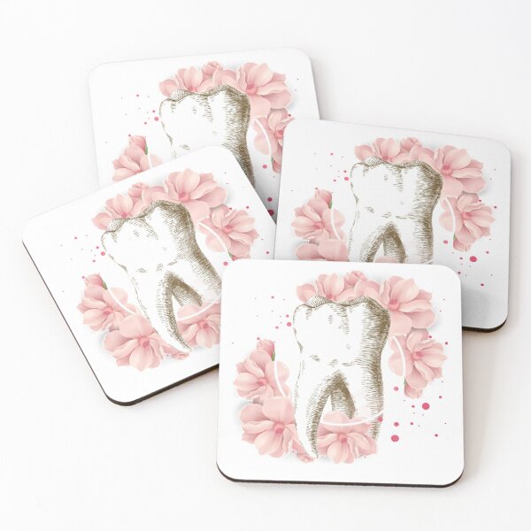 Item preview, Floral framed tooth - Dental designed and sold by guaka-molly.