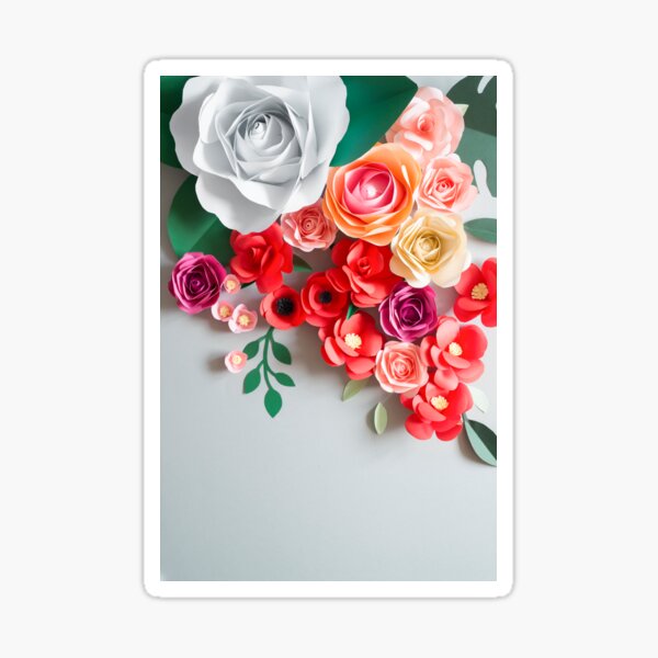 Paper flowers Sticker