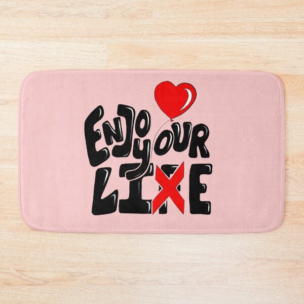 Item preview, Enjoy your Life - Lie Quote with white background designed and sold by SemDesigns1.