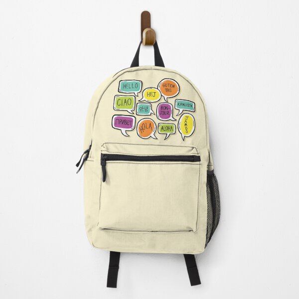 Item preview, Hello Speech Bubbles in 11 Languages designed and sold by pinkmonkeybird.