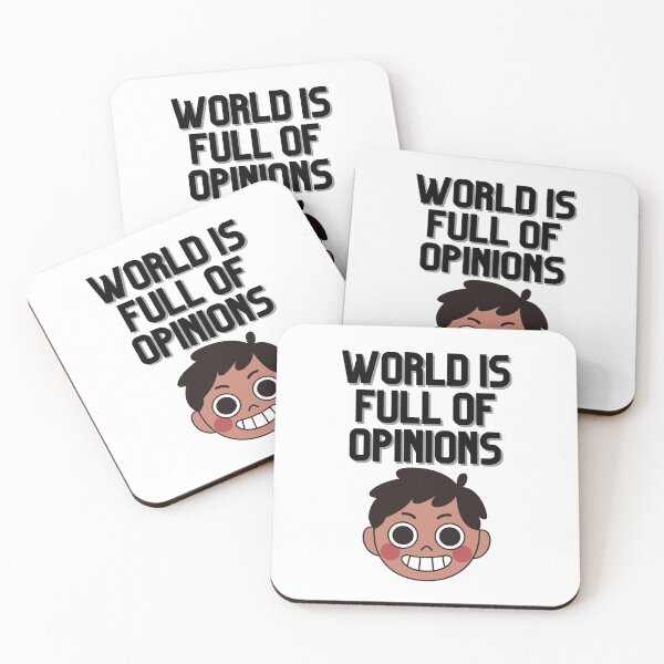 Aperçu de l'œuvre Le monde est plein d'opinions. Produit d'enfant mignon drôle créée et vendue par AccessMyself.