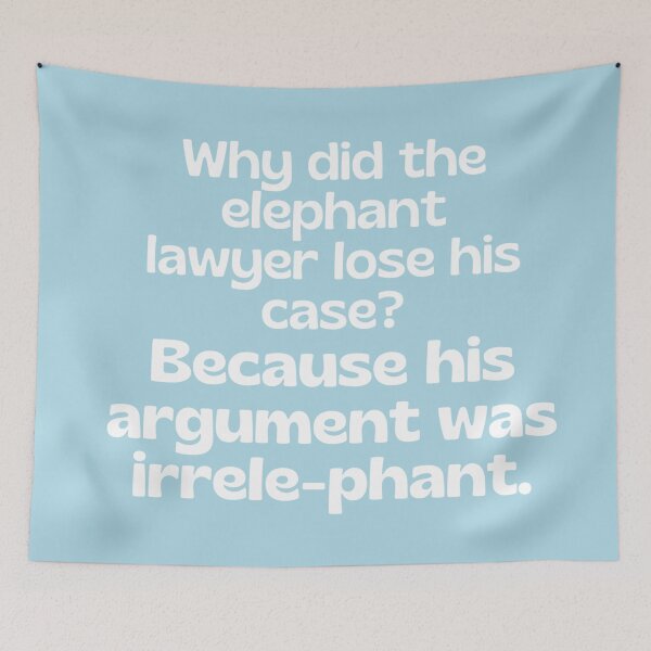 Item preview, Lawyer joke/pun - funny lawyer gift (white/grey) #8 designed and sold by PickaSticka.