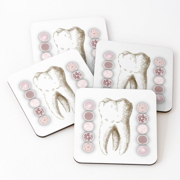 Item preview, Tooth with pink aesthetics - Dental designed and sold by guaka-molly.