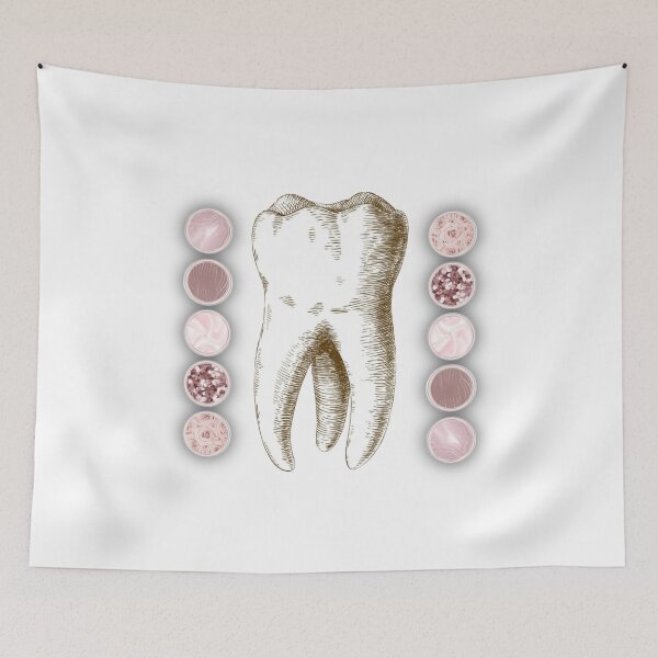 Item preview, Tooth with pink aesthetics - Dental designed and sold by guaka-molly.