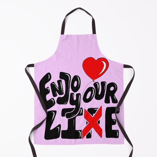 Item preview, Enjoy your Life - Lie Quote with Purple Pink background designed and sold by SemDesigns1.