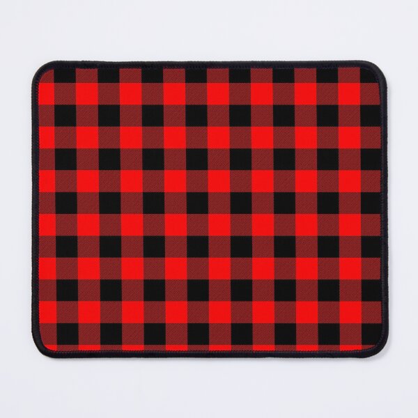 Item preview, Classic Dark Red and Black Lumberjack Buffalo Plaid Fabric designed and sold by podartist.
