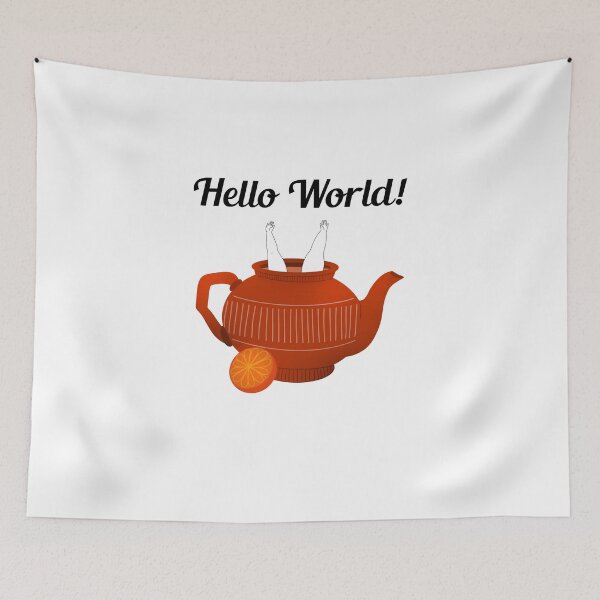 Aperçu de l'œuvre Théière - Hello World créée et vendue par NoelNimmad.