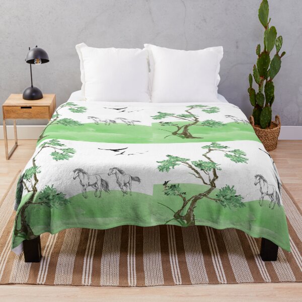 Item preview, Horses on the field designed and sold by BeatyinChaos.