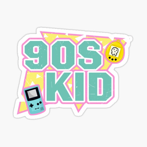 90s Kid Sticker For Sale By Cute World Redbubble