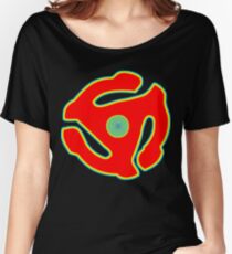 Music 45 Vinyl Holder Turntable Record Women's Relaxed Fit T-Shirt
