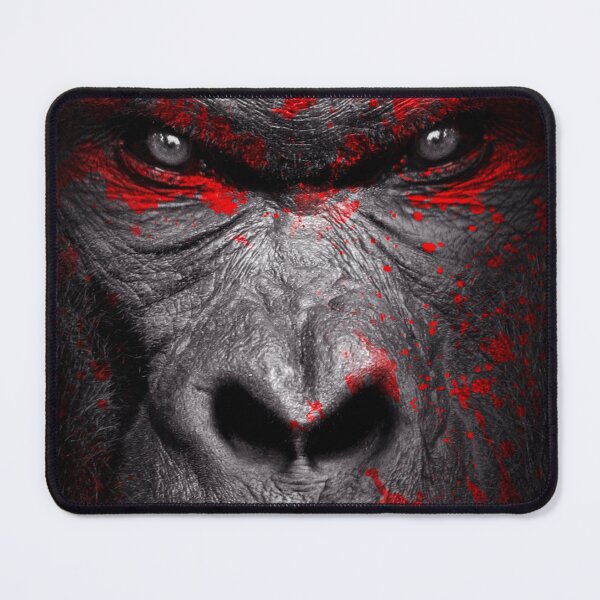 Item preview, Gorilla art , red blood , animal ink designed and sold by MarketVisionAV.