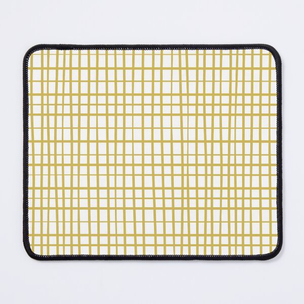 Item preview, Irregular Grid in Mustard and White designed and sold by kierkegaard.