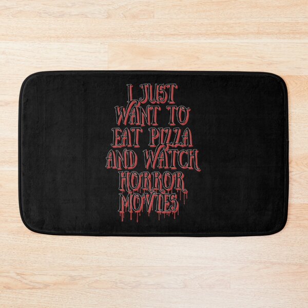Item preview, I Just Want To Eat Pizza And Watch Horror Movies !! Sticker designed and sold by lattpag.