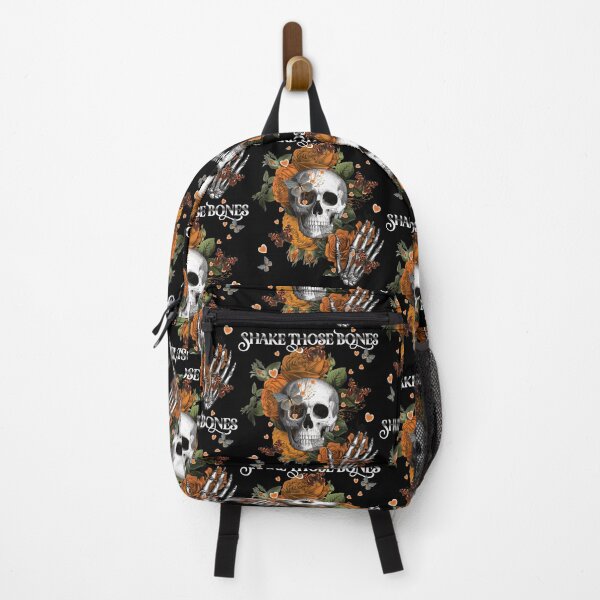 Item preview, GOTHIC SKULL WITH ORANGE ROSES, SHAKE THOSE BONES designed and sold by FlutteringWings.