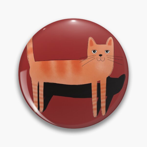 Item preview, Whimsical ginger cat with shadow designed and sold by marina63.