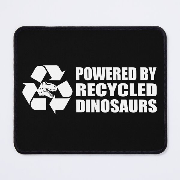 Item preview, Tyrannosaurus Rex Skull - Powered by Recycled Dinosaurs - White Horizontal design designed and sold by birdo-art.