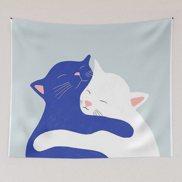 Item preview, Cats hugging designed and sold by Megatu.