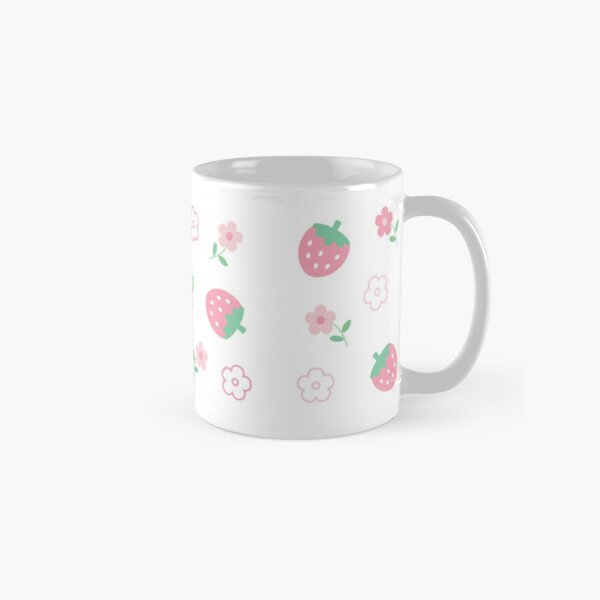 White Flower Pastel Green Kawaii Cute Cottagecore Aesthetic Coffee Mug for  Sale by candymoondesign