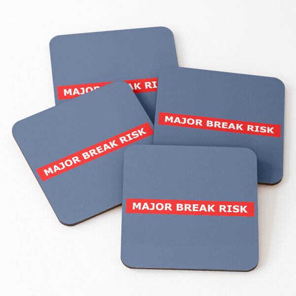 Item preview, Rimworld Alert Warning MAJOR BREAK RISK designed and sold by StickyBrickit.