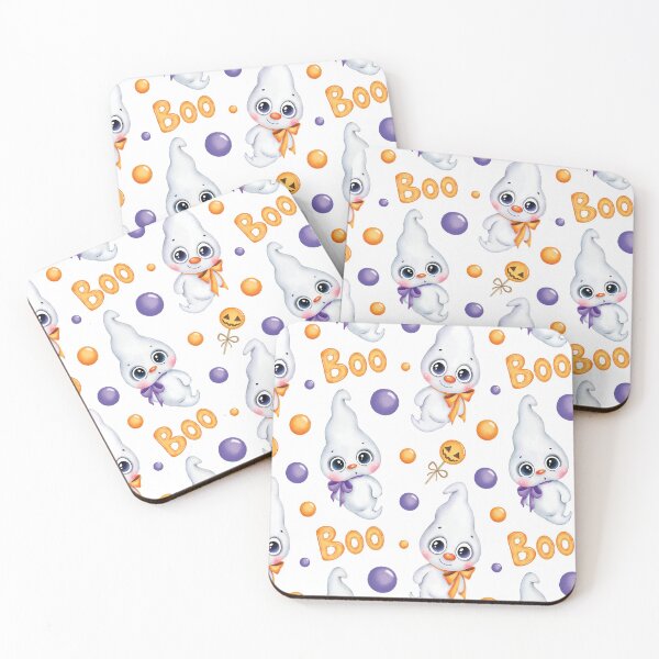 Item preview, Halloween Baby Boo Ghost Pattern designed and sold by ZiesMerch.