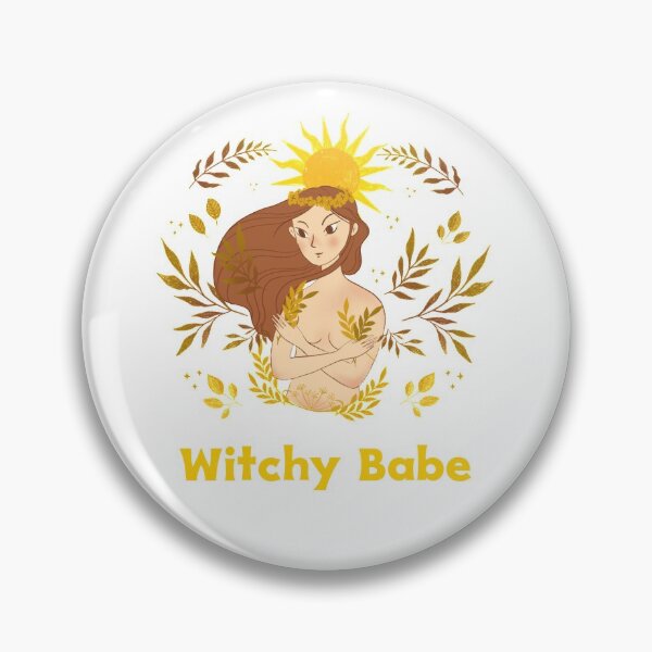 Item preview, Witchy Babe in yellow designed and sold by AryabyDesign.
