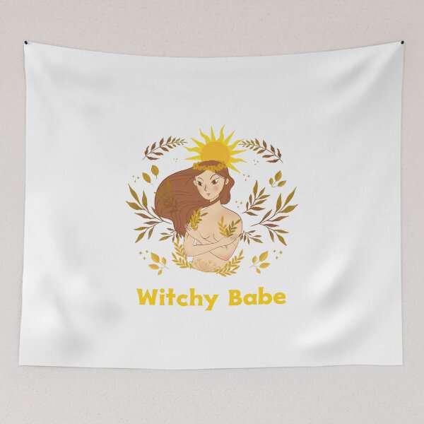 Item preview, Witchy Babe in yellow designed and sold by AryabyDesign.