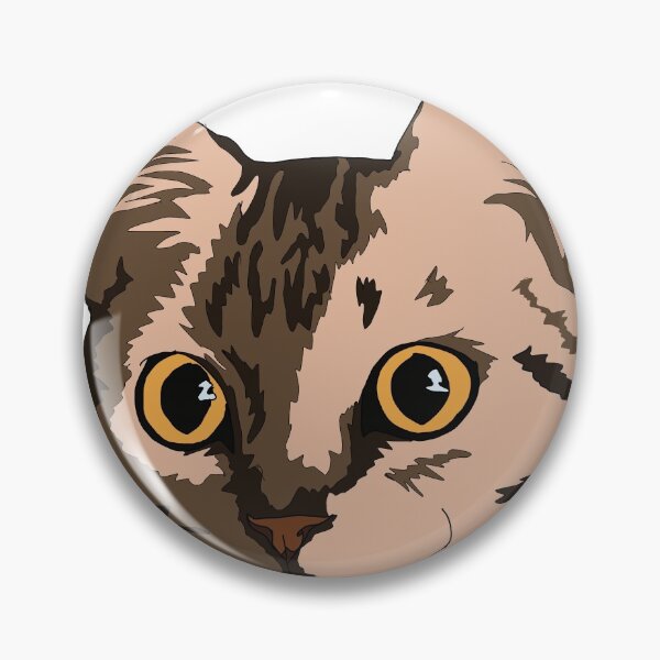 Item preview, Brown tabby cat with orange  eyes designed and sold by LeahcarsArt.