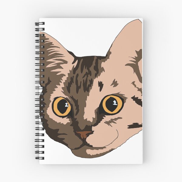 Item preview, Brown tabby cat with orange  eyes designed and sold by LeahcarsArt.