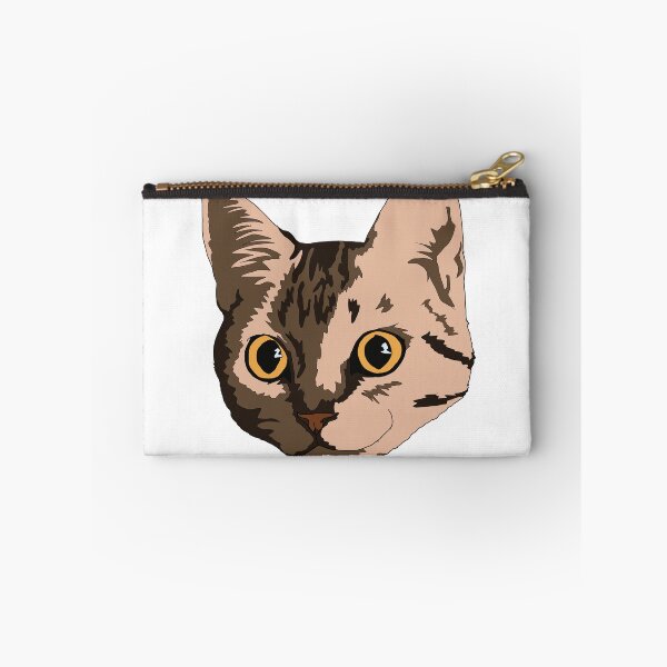 Item preview, Brown tabby cat with orange  eyes designed and sold by LeahcarsArt.