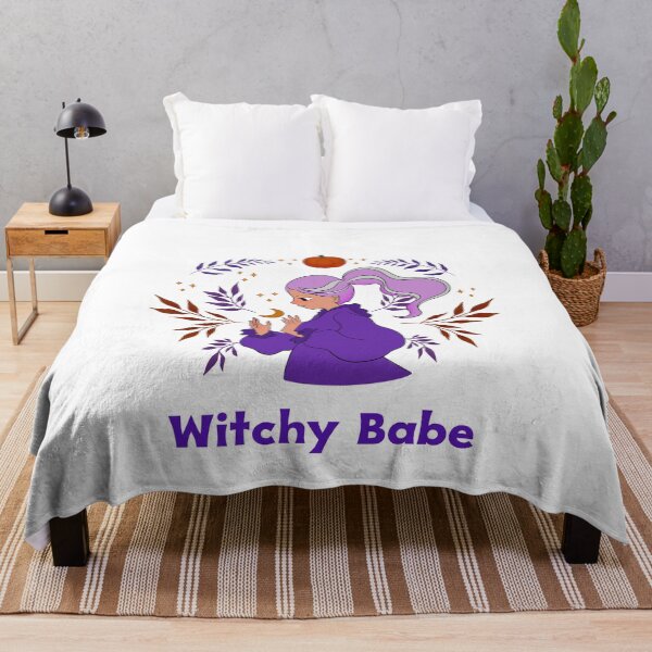 Item preview, Witchy Babe in purple designed and sold by AryabyDesign.