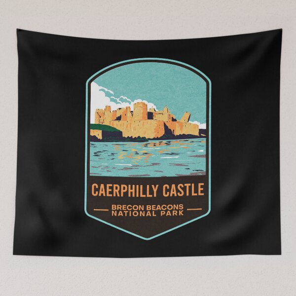 Item preview, Caerphilly Castle Brecon Beacons National Park designed and sold by JordanHolmes.