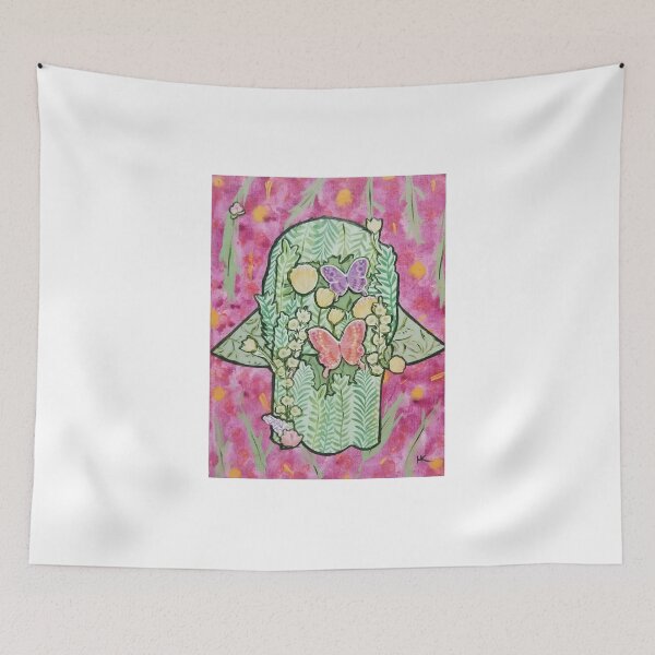 Item preview, GARDEN DELIGHT Hamsa by Harriette Knight designed and sold by harrietteknight.