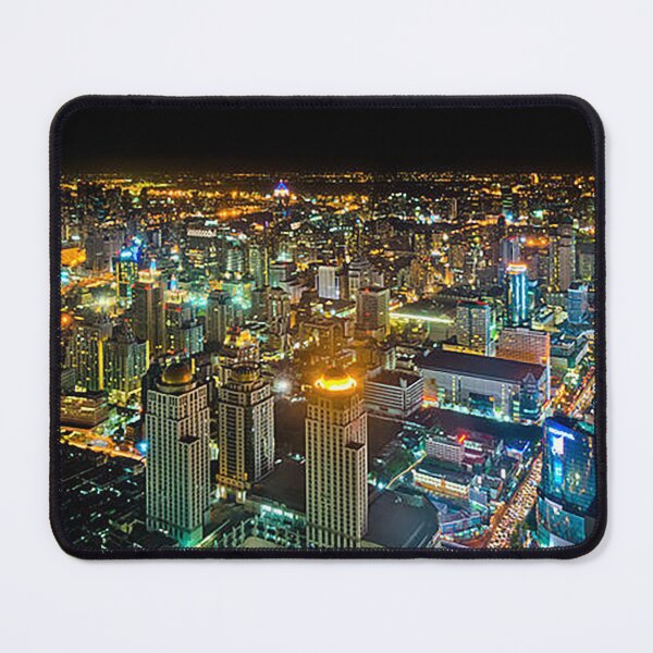 Item preview, Bangkok Thailand Nightscape, Bangkok cityscape, Skyline, skyscrapers, bright lights, southeast Asia, Thai, Tom Keys designed and sold by Nostrathomas66.
