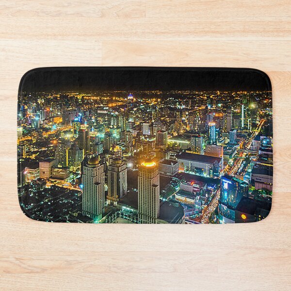 Item preview, Bangkok Thailand Nightscape, Bangkok cityscape, Skyline, skyscrapers, bright lights, southeast Asia, Thai, Tom Keys designed and sold by Nostrathomas66.