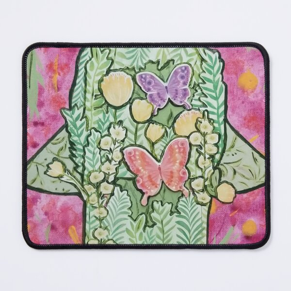 Item preview, GARDEN DELIGHT Hamsa by Harriette Knight designed and sold by harrietteknight.