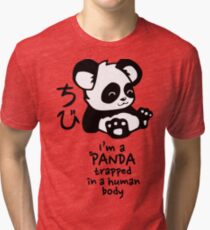 I'm a cute little panda Tri-blend T-Shirt