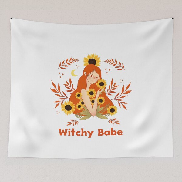 Item preview, Witchy Babe in Orange designed and sold by AryabyDesign.